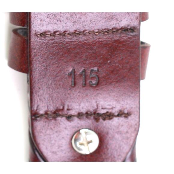 BRAIDED BLACK BROWN REAL LEATHER 1.25"Wd DRESS CASUAL MEN'S BELT Sz 38/115 (R52 - Picture 7 of 12